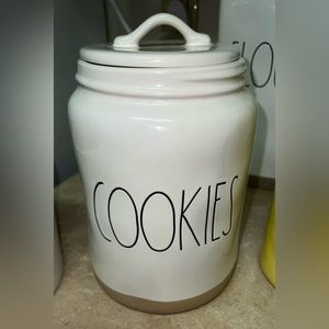 Rae Dunn Clay Bottom COOKIES Canister
